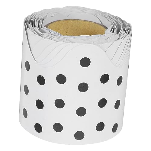 Hemobllo Dekorativer Schulbordüren Aufkleber Selbstklebender Langlebiger DIY Randpapier Sticker mit Weißem Punktmuster Vielseitig für Pinnwand Klassenzimmer Partydeko und Bastelarbeiten Hemobllo Dekorativer Schulbordüren Aufkleber Selbstklebender Langlebiger DIY Randpapier Sticker mit Weißem Punktmuster Vielseitig für Pinnwand Klassenzimmer Partydeko und Bastelarbeiten von Hemobllo