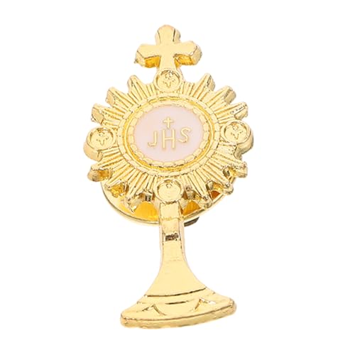 Hemobllo Erstkommunion Anstecknadel Chalice Kreuz Brosche Religionsschmuck Langlebig Stilvoll Vielseitig für Katholische Feiern Geschenkidee Hemobllo Erstkommunion Anstecknadel Chalice Kreuz Brosche Religionsschmuck Langlebig Stilvoll Vielseitig für Katholische Feiern Geschenkidee von Hemobllo