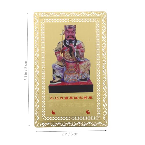 Hemobllo Feng Shui Tai Sui Schutzkarte aus Langlebigem Messing Goldenes Amulett für Wohlstand Glück und Schutz zum Chinesischen Neujahr Handpoliert und Graviert Vielseitig Einsetzbar Hemobllo Feng Shui Tai Sui Schutzkarte aus Langlebigem Messing Goldenes Amulett für Wohlstand Glück und Schutz zum Chinesischen Neujahr Handpoliert und Graviert Vielseitig Einsetzbar von Hemobllo
