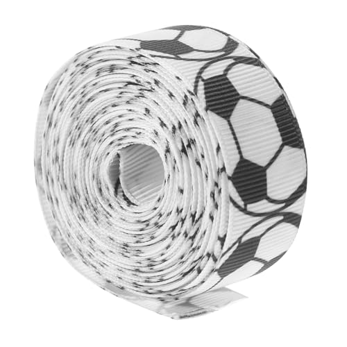 Hemobllo Fußball Dekoband Breit Vielseitiges Geschenkband für Kuchenbox Geschenkverpackung Partydekoration Langlebig und Leicht Zuschneidbar Hemobllo Fußball Dekoband Breit Vielseitiges Geschenkband für Kuchenbox Geschenkverpackung Partydekoration Langlebig und Leicht Zuschneidbar von Hemobllo