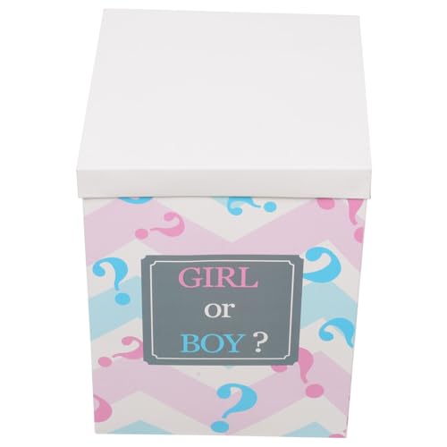 Hemobllo Geschlechtsverkündungsbox mit Boy Girl Luftballons Faltbare Dekobox für Shower Party Bunte für Jungen oder Mädchen Festliche Partydekoration Hemobllo Geschlechtsverkündungsbox mit Boy Girl Luftballons Faltbare Dekobox für Shower Party Bunte für Jungen oder Mädchen Festliche Partydekoration von Hemobllo