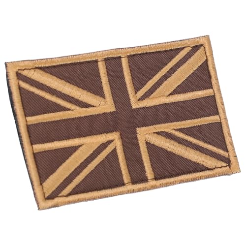 Hemobllo Gestickter Vintage Patch mit Britischer Flagge Langlebige Applikation für Kleidungsgestaltung für Jacken Hüte und Jeans Personalisierbare von Hemobllo