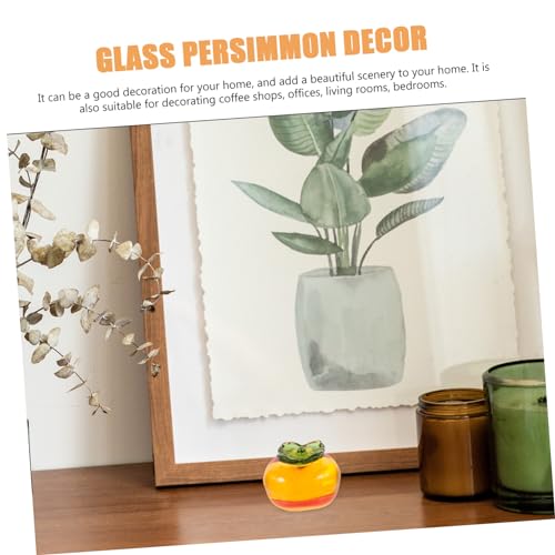 Hemobllo Glasornament Tischdeko Simulation Persimmon Modell aus Handgefertigtes für Party Büro und Geschenkidee Hemobllo Glasornament Tischdeko Simulation Persimmon Modell aus Handgefertigtes für Party Büro und Geschenkidee von Hemobllo