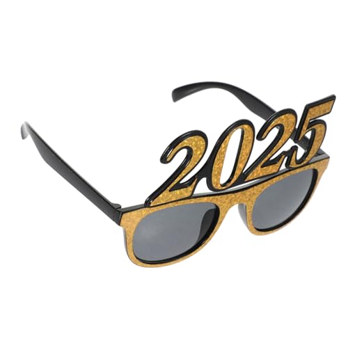Hemobllo Goldene Quadratbrille Year Party Eyewear aus Robustem PC Material Leicht und Bequem Einzigartige Zahlenform für Silvesterfeiern und Festliche Partys Hemobllo Goldene Quadratbrille Year Party Eyewear aus Robustem PC Material Leicht und Bequem Einzigartige Zahlenform für Silvesterfeiern und Festliche Partys von Hemobllo
