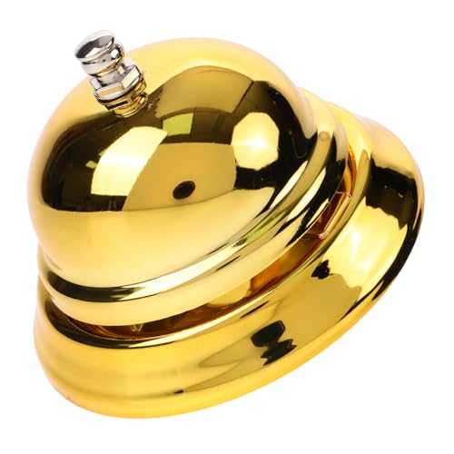 Hemobllo Goldene Serviceglocke Klassische Tischklingel für Restaurant Hotel und Bar Handglocke für Empfang und Kundenservice Leicht und Tragbar Perfektes Hemobllo Goldene Serviceglocke Klassische Tischklingel für Restaurant Hotel und Bar Handglocke für Empfang und Kundenservice Leicht und Tragbar Perfektes von Hemobllo