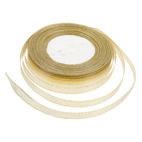 Hemobllo Goldenes Glitzersatinband Breit Robustes Geschenkband für Geschenkverpackung Blumenarrangements DIY Bastelarbeiten Hochzeit Geburtstag und Partydekoration Hemobllo Goldenes Glitzersatinband Breit Robustes Geschenkband für Geschenkverpackung Blumenarrangements DIY Bastelarbeiten Hochzeit Geburtstag und Partydekoration von Hemobllo
