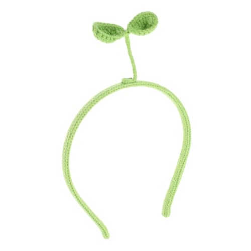 Hemobllo Grün Sprießendes Haarband Cosplay-stirnband Party-stirnbänder Kostüm Kopfbedeckung Gestricktes Stirnband Cosplay -requisite Geburtstag Haarschmuck Haarstylingzubehör Garn Green von Hemobllo