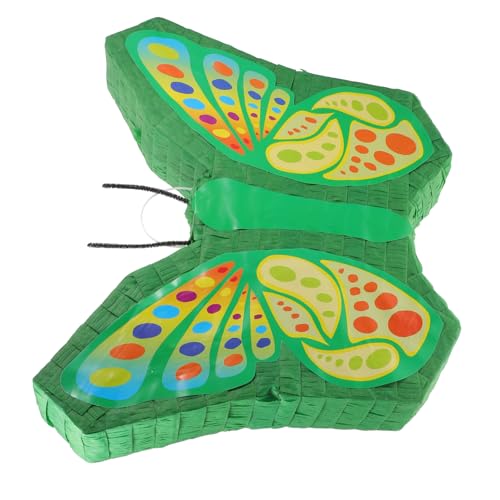Hemobllo Grüne Schmetterling Pinata Candy Holder Partydekoration Kindergeburtstag Foto Requisite zum Befüllen mit Süßigkeiten für Indoor und Outdoor Feier von Hemobllo