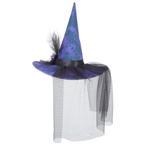 Hemobllo Halloween Hexenhut Herren Cosplay Partyhut Halloween Zauberer Cosplay Kostümzubehör Für Party Schwarzer Hut Hexenkappen Zaubererhüte Für Erwachsene Halloween Kostüm Partyzubehör von Hemobllo