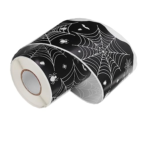 Hemobllo Halloween Spinnennetz Randaufkleber Selbstklebend Klassenzimmer Pinnwand Dekoration DIY Bulletin Board Sticker Schwarze Tafel Rahmen für Schule und Büro von Hemobllo