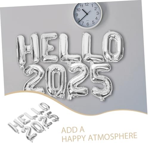 Hemobllo Hello Folienballon Silberne Aluminiumfolie Zahlen und Buchstabenballons Partydeko Neujahr Feier Fotorequisite für Wand Tür Fenster Hemobllo Hello Folienballon Silberne Aluminiumfolie Zahlen und Buchstabenballons Partydeko Neujahr Feier Fotorequisite für Wand Tür Fenster von Hemobllo