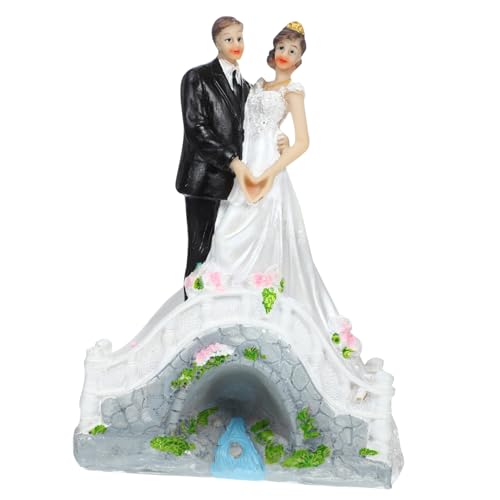 Hemobllo Hochwertiger Resin Brautpaar Cake Topper für Hochzeitstorte Kompakte Tischdeko Langlebige Resinfigur für Hochzeitsparty Vielseitige Tortendekoration Teilig Hemobllo Hochwertiger Resin Brautpaar Cake Topper für Hochzeitstorte Kompakte Tischdeko Langlebige Resinfigur für Hochzeitsparty Vielseitige Tortendekoration Teilig von Hemobllo
