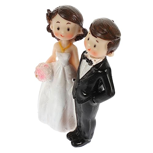 Hemobllo Hochzeitsfigur Brautpaar Dekoration Kuchendekoration für Hochzeitstorte Langlebig und Realistisch für Hochzeiten und Valentinstag Hemobllo Hochzeitsfigur Brautpaar Dekoration Kuchendekoration für Hochzeitstorte Langlebig und Realistisch für Hochzeiten und Valentinstag von Hemobllo