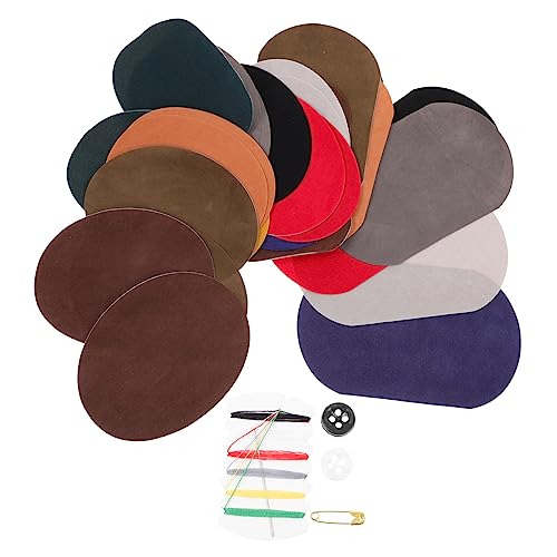 Hemobllo Knie Flicken Aufbügelflicken Oval Velours Patches zum Aufbügeln und Nähen für Pullover Jeans Reparatur DIY Kleidung Applikationen von Hemobllo