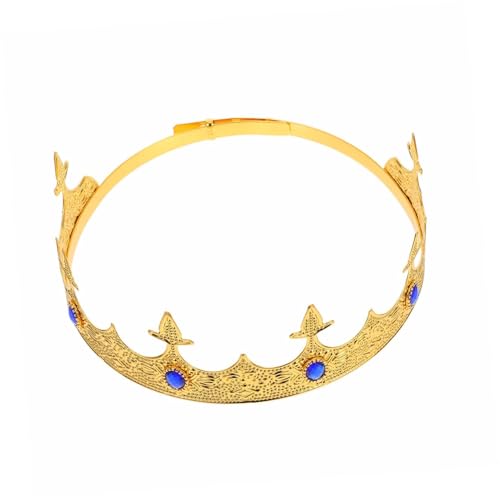 Hemobllo Kopfbedeckung König Renaissance-Accessoires für Herren Kronenkostüm Herren Party männlich Geburtstagskrone für Männer Prinz Stirnband Dekoration Zinklegierung Blau Hemobllo Kopfbedeckung König Renaissance-Accessoires für Herren Kronenkostüm Herren Party männlich Geburtstagskrone für Männer Prinz Stirnband Dekoration Zinklegierung Blau von Hemobllo