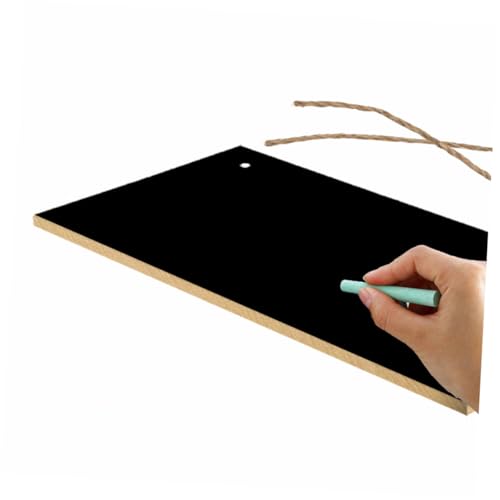Hemobllo Kreatives Hängendes Holzschild aus Holz mit Juteseil DIY Beschreibbares Schreibbrett für Wanddeko Willkommensschild und Vielseitige Hausdekoration Langlebig und Leicht zum von Hemobllo