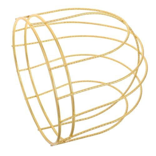 Hemobllo Kronskelettschmuck Rahmen zur Herstellung von Kronen Dreistufiger Kronen-Stirnbandständer kopfschmuck DIY zubehör Brautkronen-Ausstellungsständer Antike Kronenrahmen Metall Golden von Hemobllo