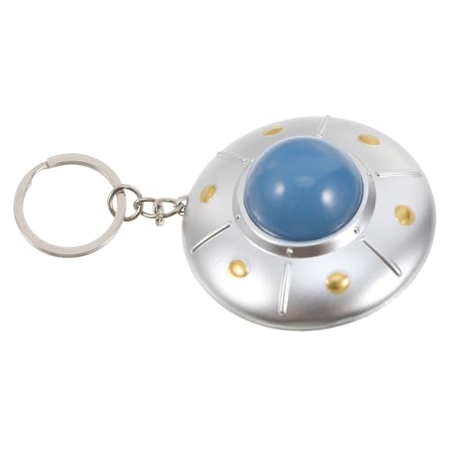 Hemobllo LED Light Flying Saucer Schlüsselbund Kreatives Raumschiff Schlüsselring Mit Tonheizenjuwelz Für Kinder -rucksäcke Und Schultaschen Für Kinder Und Erwachsene von Hemobllo