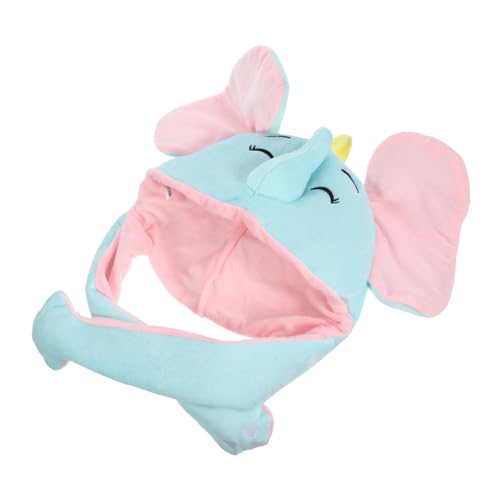 Hemobllo Lustige Kuschelmütze mit Beweglichen Ohren Plüsch Cosplay Hut für Jugendliche und Erwachsene Party und Fotorequisit Originelles Kostümzubehör für Festivals und Feiern von Hemobllo