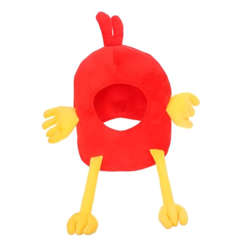 Hemobllo Lustiger Hühnermotiv Kopfschmuck Cosplay Party Foto Requisite Erwachsene Tierhut Halloween Karneval Verkleidung von Hemobllo