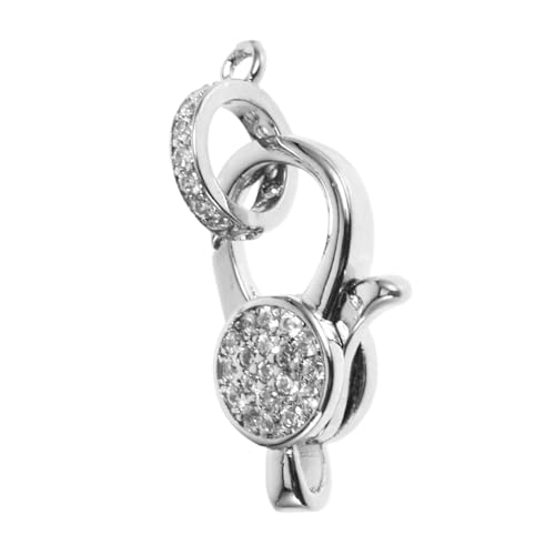 Hemobllo Metall Lobster Buckle mit Strass Vielseitiger Schmuckverschluss für DIY Halsketten Armbänder Langlebiger Karabinerverschluss Praktischer Schmuckverbinder für Schmuckherstellung von Hemobllo