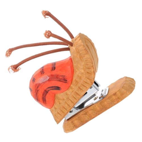 Hemobllo Mini Holz Heftgerät Schneckenform Kleines Tragbares Büro Tool mit Metallkern Langlebig und Handgefertigt Verspieltes Tier Design für Schule Zuhause und Schreibtischdekoration Hemobllo Mini Holz Heftgerät Schneckenform Kleines Tragbares Büro Tool mit Metallkern Langlebig und Handgefertigt Verspieltes Tier Design für Schule Zuhause und Schreibtischdekoration von Hemobllo