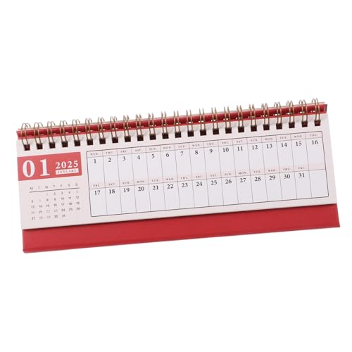 Hemobllo Mini Tischkalender Horizontaler Büroplaner und Tragbar Multifunktional mit Notizblock und Aufgabenlisten für Schreibtisch und Büro von Hemobllo