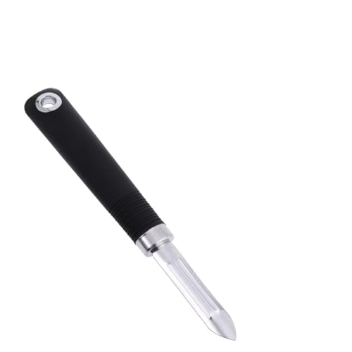 Hemobllo Multifunktionaler Edelstahl-Schäler, nicht schwenkbares Design für Obst, Gemüse, Küchenhelfer für Karotten, Kartoffeln, Gurken, Äpfel und mehr Platz von Hemobllo