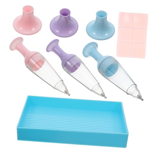 Hemobllo Nachfüllbarer Diamant Malstift Set Ergonomischer Blumentopf Form Punktierstift aus Robustem Kunststoff für Diamond Art Painting Zubehör für Erwachsene DIY Kunst und Bastelprojekte von Hemobllo