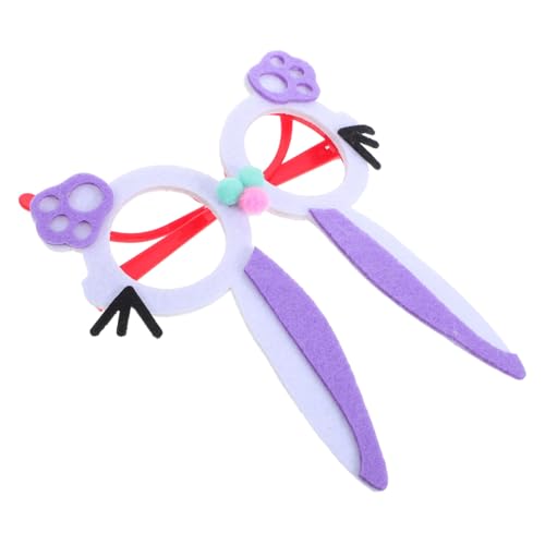 Hemobllo Niedrige Leichte Osterhasenbrille mit Süßem Hasenmotiv Kreative Partybrille für Fotoaufnahmen Bequemes Farbiges Accessoire für Familienfeiern und Festliche Osternutzung von Hemobllo