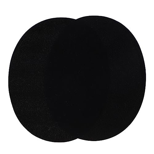 Hemobllo Ovaler Aufnäher zum Aufbügeln Schwarze Patches für Ellbogen und Knie Vielseitige Kleidung Reparatur und Dekoration für Anzüge Jeans Pullover Langlebig und Anpassbar von Hemobllo
