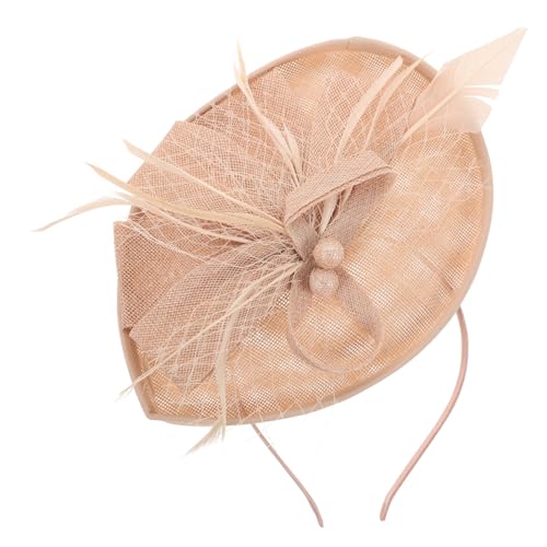 Hemobllo Party Haarband mit Federn und Blumen Leichter Netzstoff Modisches Haarschmuck Accessoire für Bankett Fotoshooting und Bühnenauftritte Geschenkidee für Damen von Hemobllo