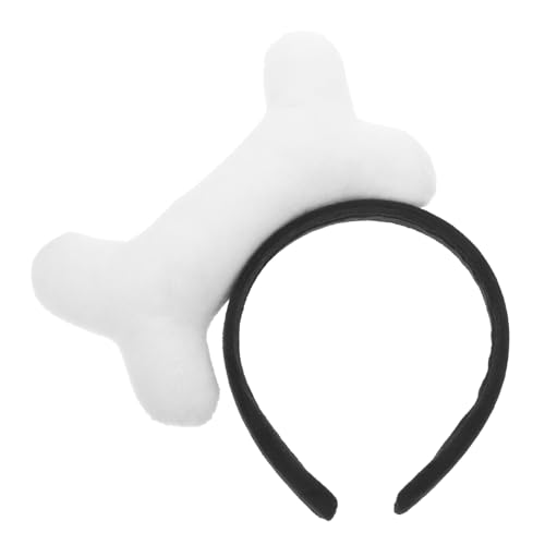 Hemobllo Plüschiges Knochen Haarband Bequem Cosplay Party Haarreif Erwachsene Kostüm Zubehör Lustiges Accessoire für Halloween und Mottopartys von Hemobllo