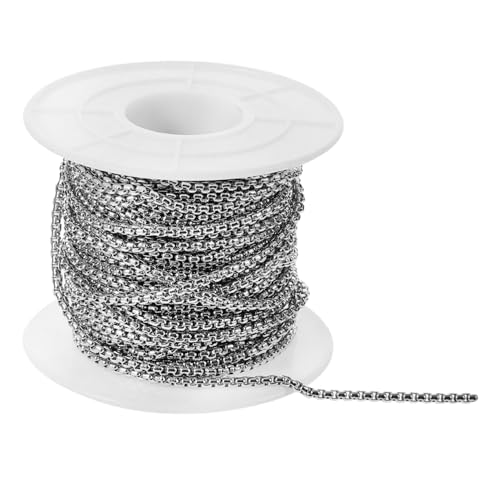 Hemobllo Quadratische Perlenkette Yards Langlebige Schmuckkette DIY Basteln Verstellbar Komfortabel und Rostfrei Hemobllo Quadratische Perlenkette Yards Langlebige Schmuckkette DIY Basteln Verstellbar Komfortabel und Rostfrei von Hemobllo