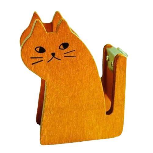 Hemobllo Retro Holz Klebebandhalter mit Niedlicher Katzenverzierung Praktischer Desktop Tape Dispenser Langlebiger Kompakter Klebeband Abroller für Büro und Zuhause Hemobllo Retro Holz Klebebandhalter mit Niedlicher Katzenverzierung Praktischer Desktop Tape Dispenser Langlebiger Kompakter Klebeband Abroller für Büro und Zuhause von Hemobllo