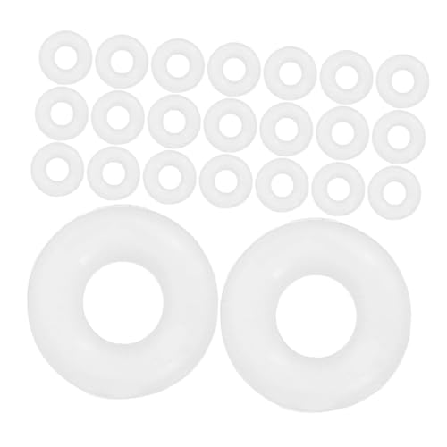 Hemobllo Ringstopper, 6 Mm, Silikonperlen-abstandshalter Für Schmuck, Diy-armbänder, Halsketten, Charm-stopper, Flexible Positionierungsperlen Für Bastelprojekte, 200 Stück von Hemobllo