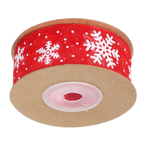 Hemobllo Rote Chiffon Schleife mit Weihnachts Schneeflocken Geschenkband für Verpackung DIY Basteln Festliche Dekoration zu Weihnachten Hemobllo Rote Chiffon Schleife mit Weihnachts Schneeflocken Geschenkband für Verpackung DIY Basteln Festliche Dekoration zu Weihnachten von Hemobllo