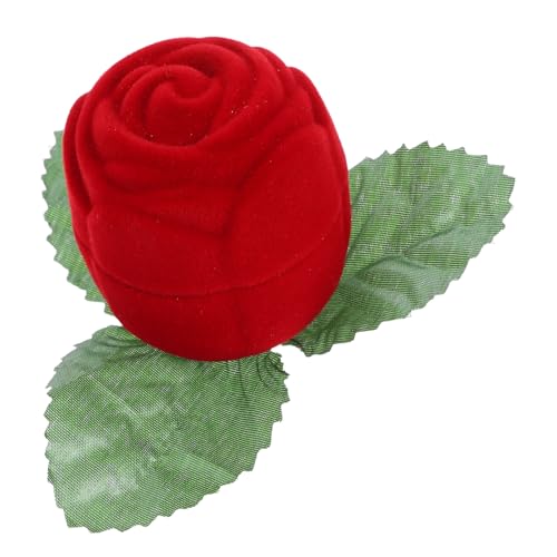 Hemobllo Rote Rosenringbox Schmuckkästchen Schmuckaufbewahrung Verlobungsring Box Schmuckschatulle mit Rosenform für Hochzeit Valentinstag und Kleine Aufbewahrung Sicherer Ringschutz Hemobllo Rote Rosenringbox Schmuckkästchen Schmuckaufbewahrung Verlobungsring Box Schmuckschatulle mit Rosenform für Hochzeit Valentinstag und Kleine Aufbewahrung Sicherer Ringschutz von Hemobllo