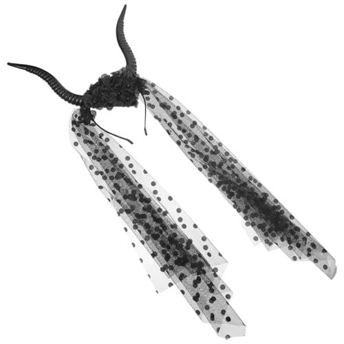 Hemobllo Schafhorn Mesh Haarband Schafkostüm Gothic Kopfbedeckung Schaf Stirnband Schafkostüm Zubehör Für Erwachsene Lammohren Kostüm Teufelshorn Kopfbedeckung Teufelshorn Haarband von Hemobllo