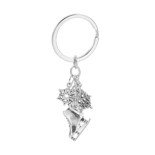 Hemobllo Schlittschuh Schlüsselanhänger Skate-Schlüsselanhänger, Skaten-Partygeschenke Zinklegierung Silver von Hemobllo