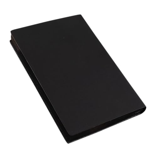 Hemobllo Schwarzes Notizbuch mit PU Cover Leeres für Kreatives Journaling Skizzieren und Notizen Schreibbuch für Studenten und Profis von Hemobllo