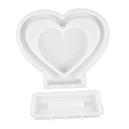 Hemobllo Silikonform Herzförmiger Bilderrahmen Gießform für Epoxidharz DIY Foto Display Flexible Langlebige Resin Casting Form für Handwerk und Geschenkideen Hemobllo Silikonform Herzförmiger Bilderrahmen Gießform für Epoxidharz DIY Foto Display Flexible Langlebige Resin Casting Form für Handwerk und Geschenkideen von Hemobllo