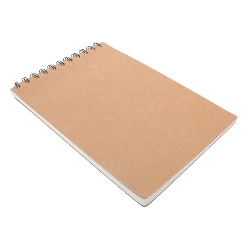 Hemobllo Skizzenbuch aus Kraftpapier Spiralbindung Unlinierter Zeichenblock für Studenten und Langlebig Tragbar für Kreatives Zeichnen und Notizen von Hemobllo