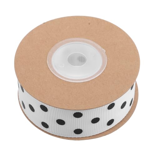 Hemobllo Spule Mit Draht-punktband: 2,5 Cm Rolle Polyesterband Zum Basteln Von Haarschleifen, Verpacken Von Partydekorationen – Diy-haarschmuck von Hemobllo