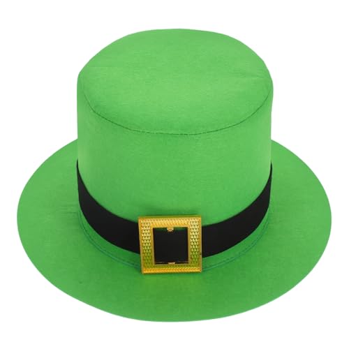 Hemobllo St. Patrick's Day Hut Neuheit Thema Festival Faltbar Kleid Ereignis Party Sich Anziehen Irische Partyhüte Saint Patricks Hut Faltbare Irische Filzhut Irisches Grün Filzstoff von Hemobllo