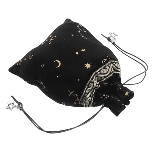 Hemobllo Star Samtbeutel Kleine Zugbeutel Samtbeutel Mit Kordelzug Kordelzugbeutel Aus Samt Plüschbeutel Mit Kordelzug Beutel Zur Hochzeit Kleiner Beutel Mit Kordelzug Black Flanell von Hemobllo