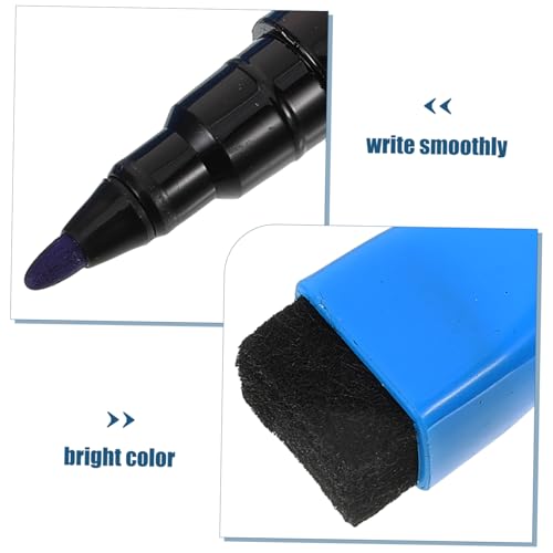 Hemobllo Teiliges Set Bunter Magnetischer Whiteboard Marker für Wasserbasierte Abwischbare Stifte mit Feiner Spitze für Schule Kreative Notizen und Zeichnungen von Hemobllo