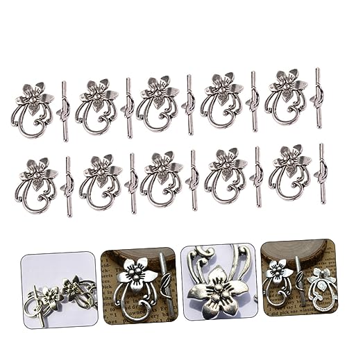Hemobllo Teiliges Vintage Ot Verschluss Langlebiger Legierung DIY Schmuckverschluss für Armbänder und Halsketten Antik Silberfarben Robustes Metallzubehör für Kreative Schmuckgestaltung Hemobllo Teiliges Vintage Ot Verschluss Langlebiger Legierung DIY Schmuckverschluss für Armbänder und Halsketten Antik Silberfarben Robustes Metallzubehör für Kreative Schmuckgestaltung von Hemobllo