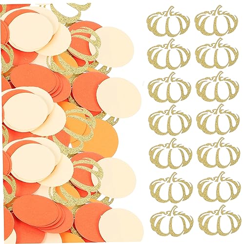 Hemobllo Thanksgiving Konfetti Kürbis Rundes Partydeko Papierstreusel Herbstliche Tischdeko Erntedank Feier Festliche Streusel für Geschenkboxen und Ballons Hemobllo Thanksgiving Konfetti Kürbis Rundes Partydeko Papierstreusel Herbstliche Tischdeko Erntedank Feier Festliche Streusel für Geschenkboxen und Ballons von Hemobllo