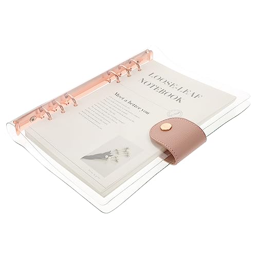 Hemobllo Transparentes Loose Leaf Notizbuch mit Abnehmbaren Linierten Tragbares Ringbuch für Studenten und Büro Wiederverwendbares Vielseitiges Tagebuch in Roségold Hemobllo Transparentes Loose Leaf Notizbuch mit Abnehmbaren Linierten Tragbares Ringbuch für Studenten und Büro Wiederverwendbares Vielseitiges Tagebuch in Roségold von Hemobllo